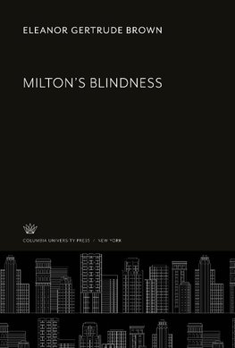 Milton'S Blindness