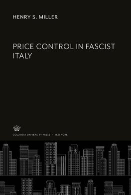 Price Control in Fascist Italy