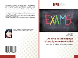 Analyse docimologique d'une épreuve sommative