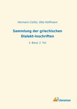 Sammlung der griechischen Dialekt-Inschriften