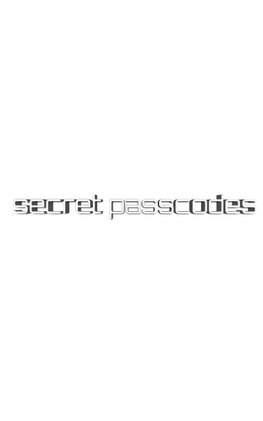 secret passcodes blank notebook