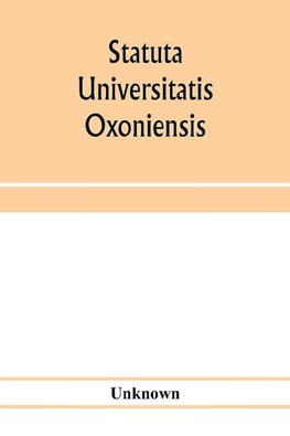 Statuta Universitatis Oxoniensis