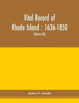 Vital record of Rhode Island