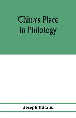 China's place in philology