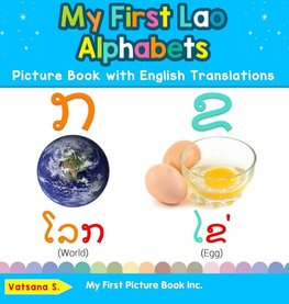 My First Lao Alphabets Picture Book with English Translations