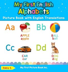 My First English Alphabets Picture Book with English Translations