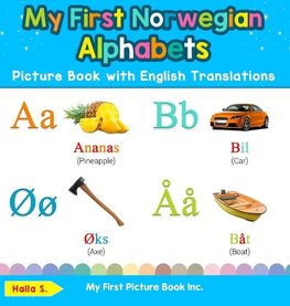 My First Norwegian Alphabets Picture Book with English Translations