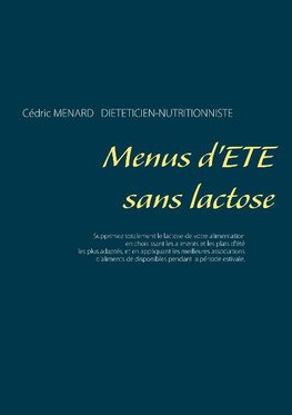 Menus d'été sans lactose