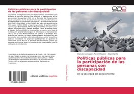 Políticas públicas para la participación de las personas con discapacidad