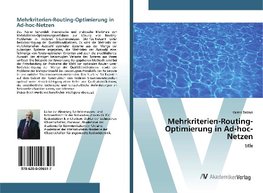 Mehrkriterien-Routing-Optimierung in Ad-hoc-Netzen