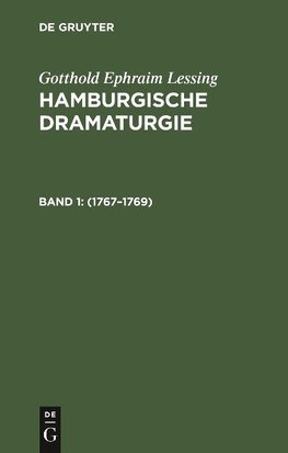 Hamburgische Dramaturgie, Band 1, Hamburgische Dramaturgie (1767-1769)