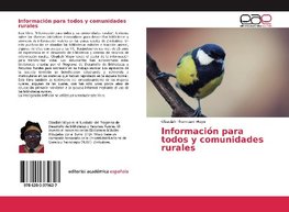 Información para todos y comunidades rurales