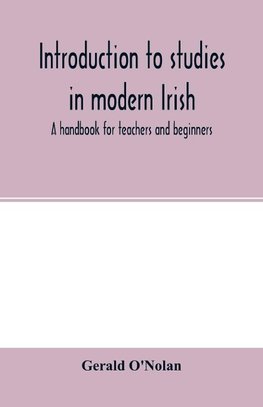 Introduction to studies in modern Irish