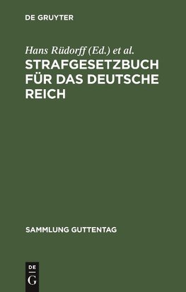 Strafgesetzbuch für das Deutsche Reich