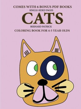 Coloring Book for 4-5 Year Olds (Cats)