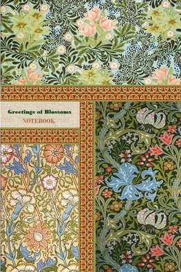 Greetings of Blossoms NOTEBOOK  [ruled Notebook/Journal/Diary to write in, 60 sheets, Medium Size (A5) 6x9 inches]