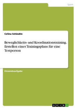 Beweglichkeits- und Koordinationstraining. Erstellen eines Trainingsplans für eine Testperson