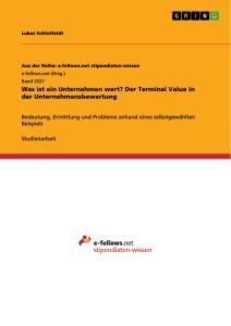 Was ist ein Unternehmen wert? Der Terminal Value in der Unternehmensbewertung