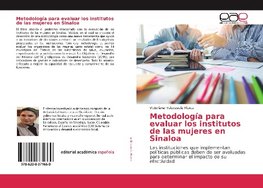 Metodología para evaluar los institutos de las mujeres en Sinaloa