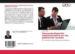 Descentralización administrativa en los gobiernos locales