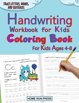 Handwriting Workbook for Kids Coloring Book for Kids Ages 4-8