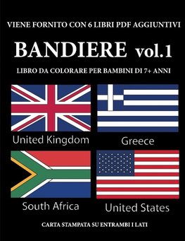 Libro da colorare per bambini  di 7+ anni (Bandiere Volume 1)