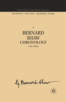 A Bernard Shaw Chronology