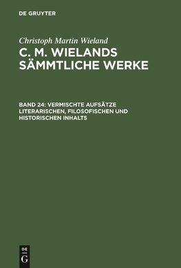 Vermischte Aufsätze literarischen, filosofischen und historischen Inhalts