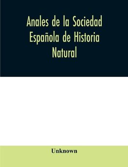 Anales de la Sociedad Española de Historia Natural