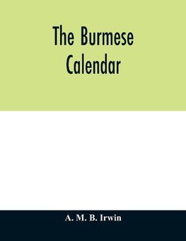 The Burmese calendar