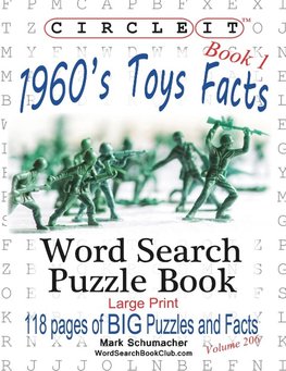 Circle It, 1960s Toys Facts, Book 1, Word Search, Puzzle Book