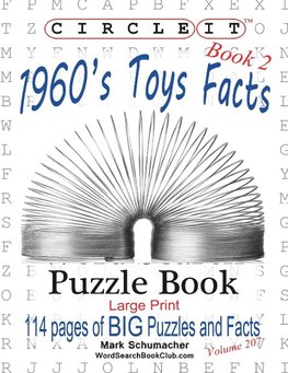 Circle It, 1960s Toys Facts, Book 2, Word Search, Puzzle Book