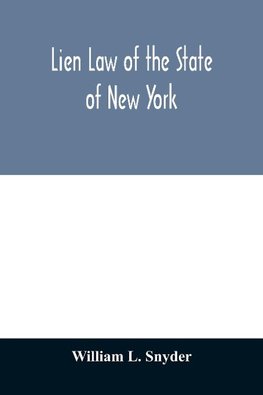 Lien Law of the State of New York