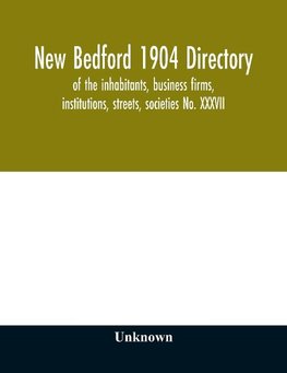 New Bedford 1904 directory