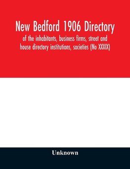 New Bedford 1906 directory