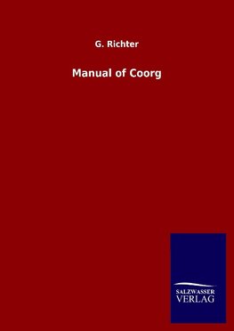 Manual of Coorg