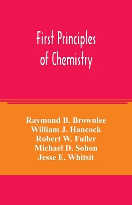 First principles of chemistry