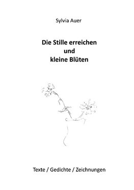 Die Stille erreichen und kleine Blüten