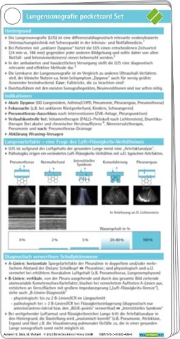 Lungensonografie pocketcard Set