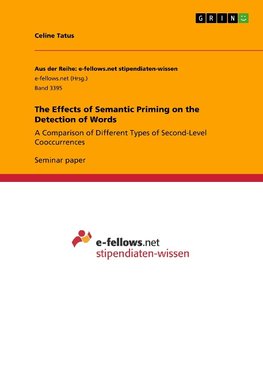 The Effects of Semantic Priming on the Detection of Words