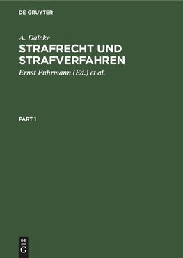 Strafrecht und Strafverfahren