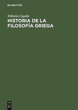 Historia de la filosofía griega