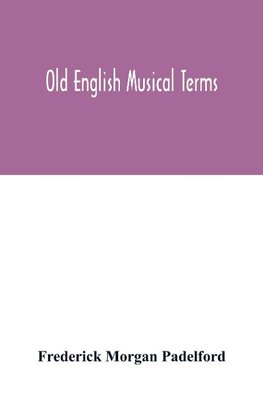 Old English musical terms