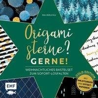 Origamisterne? Gerne! - Gold Edition - Weihnachtliches Bastelset zum Sofort-Losfalten