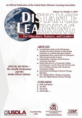 Distance Learning  - Volume 16  Issue 3  2019