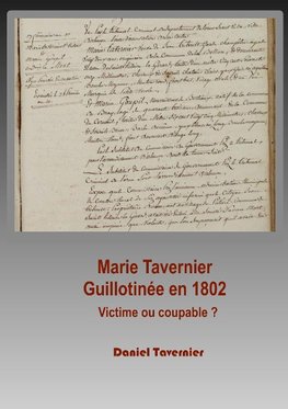 Marie Tavernier guillotinée en 1802