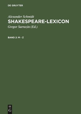 Shakespeare-Lexicon, Band 2, M - Z