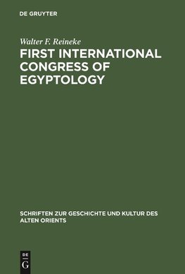 First International Congress of Egyptology