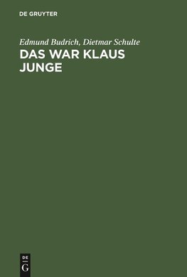 Das war Klaus Junge