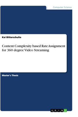 Content Complexity based Rate Assignment for 360 degree Video Streaming